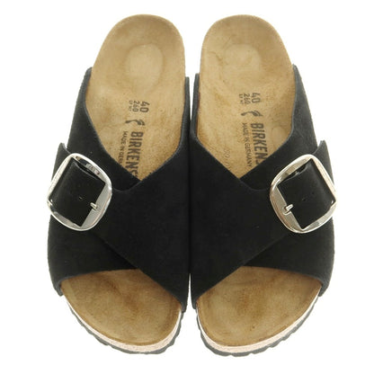 【中古】ビルケンシュトック BIRKENSTOCK Arosa Big Buckle スエード サンダル ブラック【 40 】【 状態ランクB 】【 メンズ 】