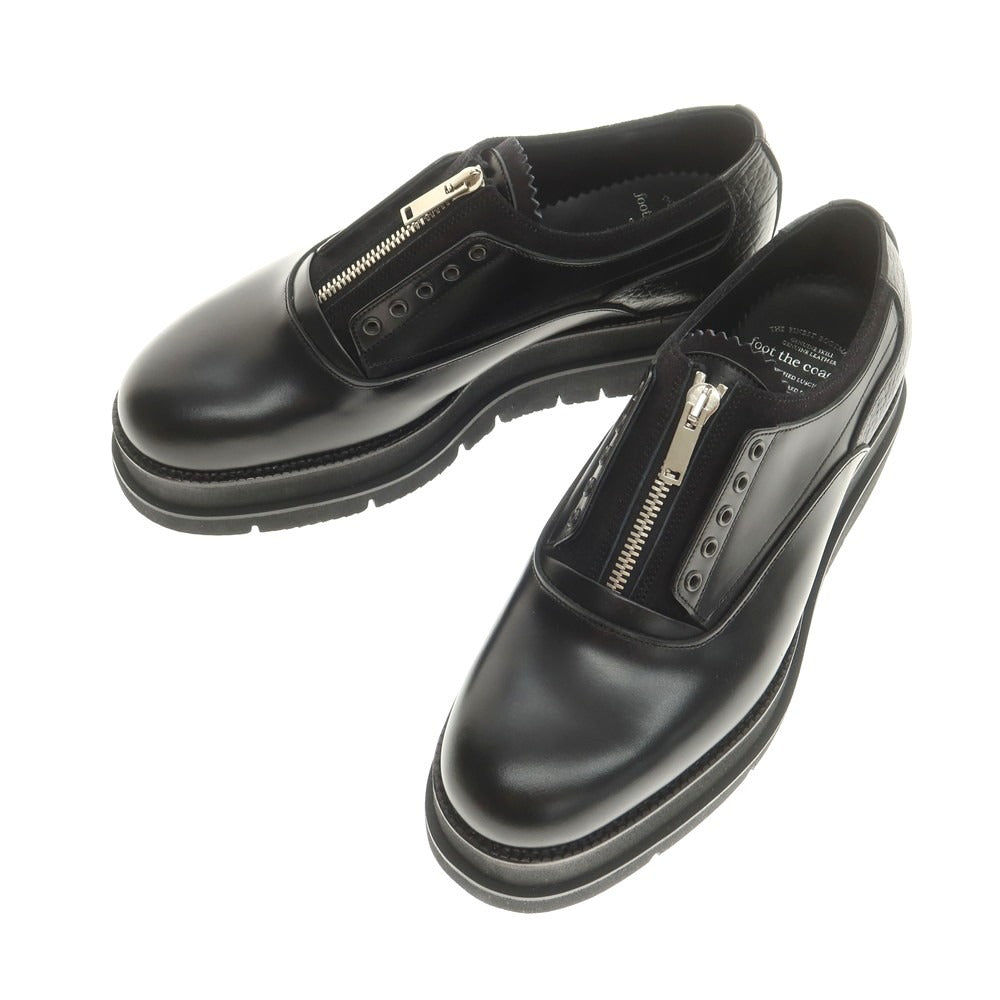 【中古】【未使用】フットザコーチャー foot the coacher レザーシューズ スニーカー ブラック【 7 】【 状態ランクS 】【 メンズ 】