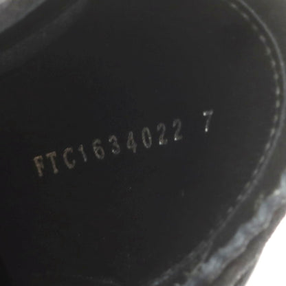 【中古】【未使用】フットザコーチャー foot the coacher レザーシューズ スニーカー ブラック【 7 】【 状態ランクS 】【 メンズ 】