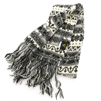 【中古】ハイランド2000 HIGHLAND2000 ウール マフラー グレーxホワイト【 状態ランクB 】【 メンズ 】