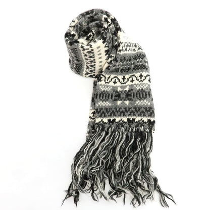 【中古】ハイランド2000 HIGHLAND2000 ウール マフラー グレーxホワイト【 状態ランクB 】【 メンズ 】