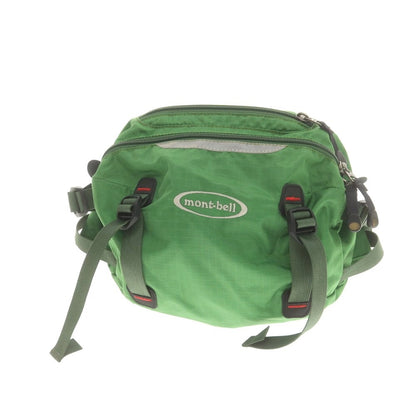 【中古】モンベル mont-bell リップストップナイロン ウエストバッグ グリーン【 状態ランクB 】【 メンズ 】