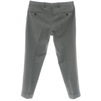 【中古】インコテックス スローウェア INCOTEX SLOWEAR ストレッチ ポリエステルウール ドレススラックスパンツ グレー【 48 】【 状態ランクB 】【 メンズ 】