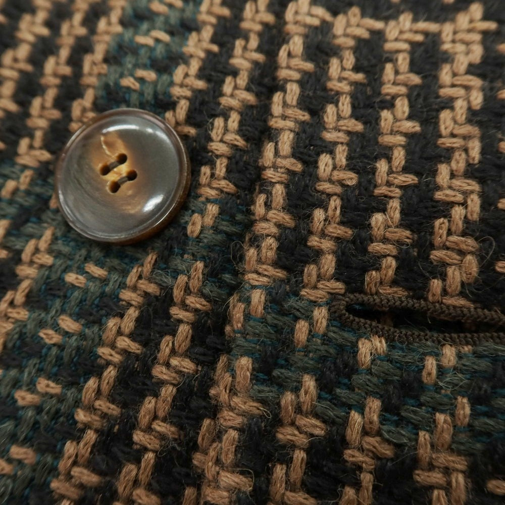 【新品アウトレット】スティレ ラティーノ STILE LATINO CUBRANDO チェック トレンチコート ブラウンxブラック【 52 】【 状態ランクN- 】【 メンズ 】