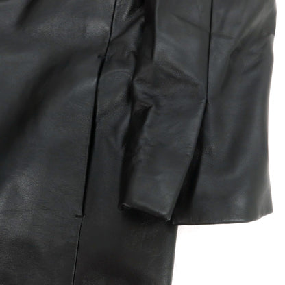 【新品】ベルベスト Belvest ラムレザー チェスターフィールドコート ブラック【 50 】【 状態ランクN 】【 メンズ 】