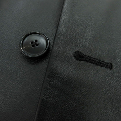 【新品】ベルベスト Belvest ラムレザー チェスターフィールドコート ブラック【 50 】【 状態ランクN 】【 メンズ 】