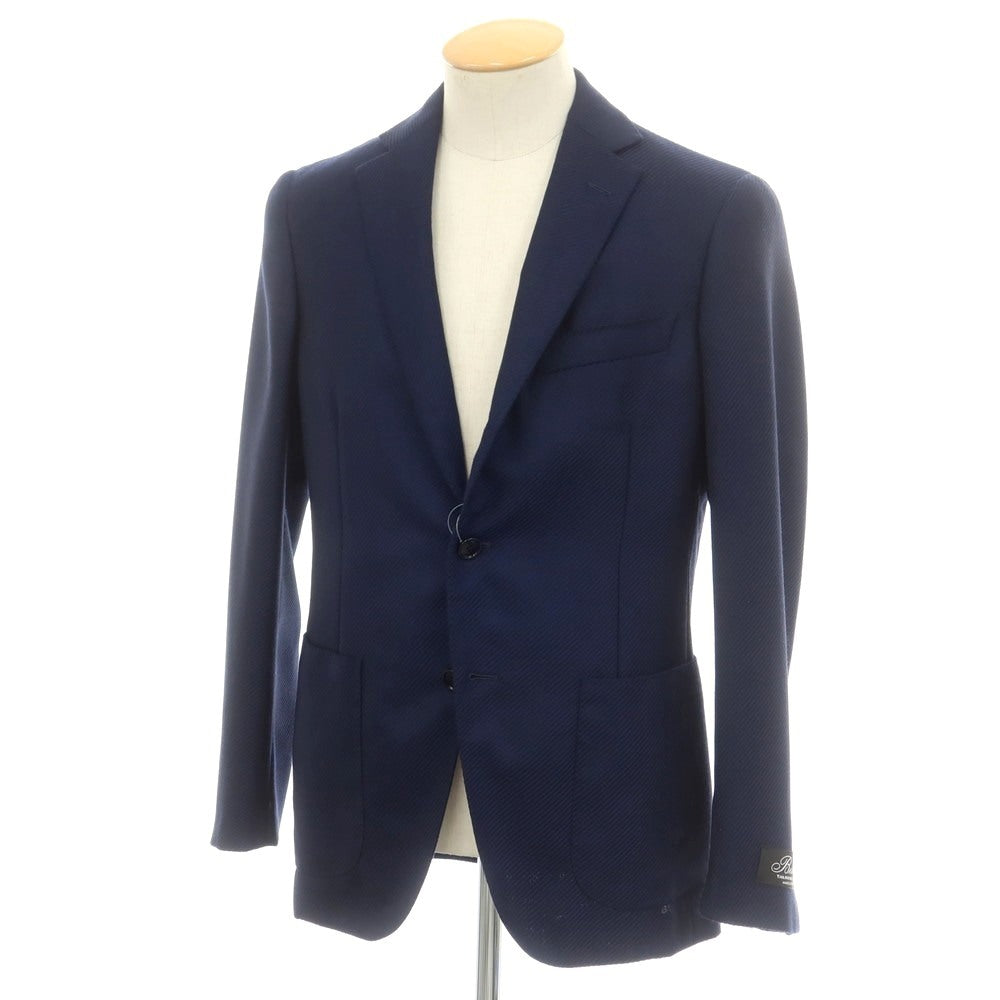 【新品】ベルベスト Belvest JACKET IN THE BOX ウール 3B テーラードジャケット ネイビー【 44 Drop7 】【 状態ランクN 】【 メンズ 】