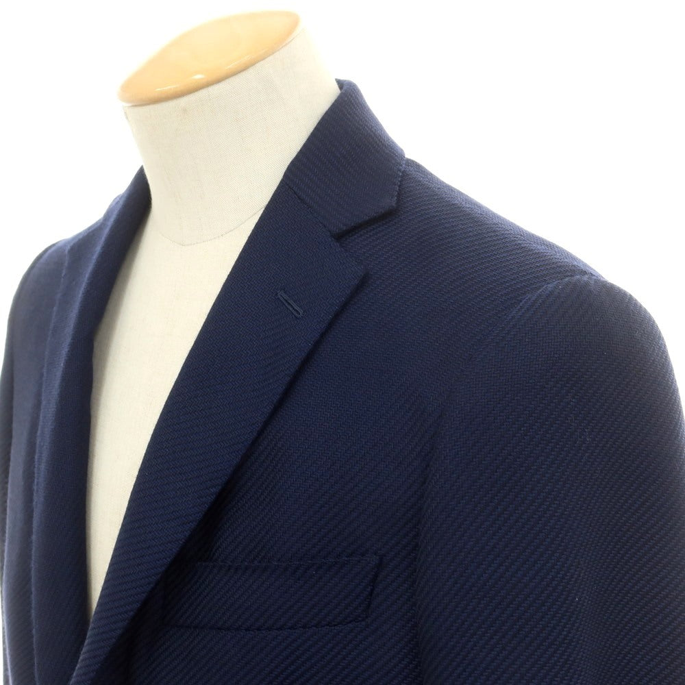 【新品】ベルベスト Belvest JACKET IN THE BOX ウール 3B テーラードジャケット ネイビー【 44 Drop7 】【 状態ランクN 】【 メンズ 】