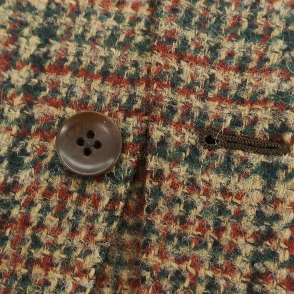 【新品】エルネスト ernesto GFB ウールアルパカ チェック テーラードジャケット ベージュxグリーン【 46 】【 状態ランクN 】【 メンズ 】