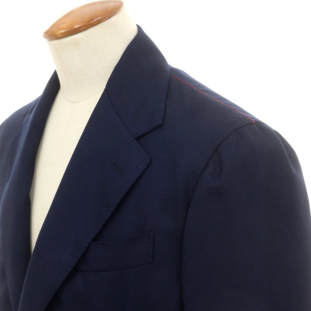 【新品】エルネスト ernesto GFB ホップサック ウール 2B テーラードジャケット ネイビー【 48 Drop8 】【 状態ランクN 】【 メンズ 】