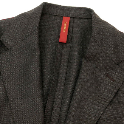 【新品】エルネスト ernesto GFB ホップサック ウール 2B テーラードジャケット ダークアッシュブラウン【 44 Drop8 】【 状態ランクN 】【 メンズ 】