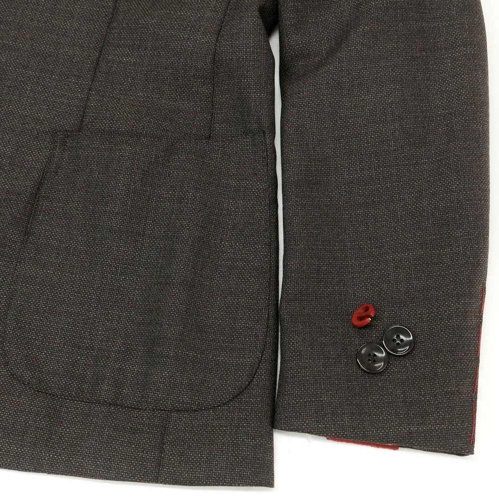 【新品】エルネスト ernesto GFB ホップサック ウール 2B テーラードジャケット ダークアッシュブラウン【 44 Drop8 】【 状態ランクN 】【 メンズ 】