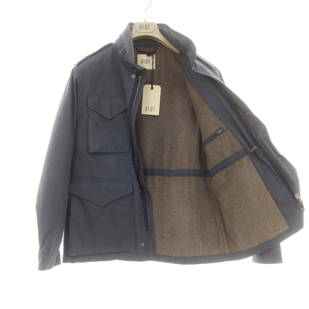 【新品】アールアール ロマーノリドルフィ RR ROMANO RIDOLFI FIELD コットン ウールライニング フィールドジャケット グレイッシュネイビー【 52 】【 状態ランクN 】【 メンズ 】