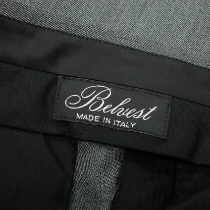 【新品アウトレット】ベルベスト Belvest ウール ドレススラックスパンツ グレー系【 44 】【 状態ランクN- 】【 メンズ 】