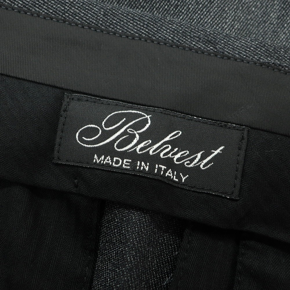 【新品】ベルベスト Belvest ウール ドレススラックスパンツ チャコール【 44 】【 状態ランクN 】【 メンズ 】[CPD]