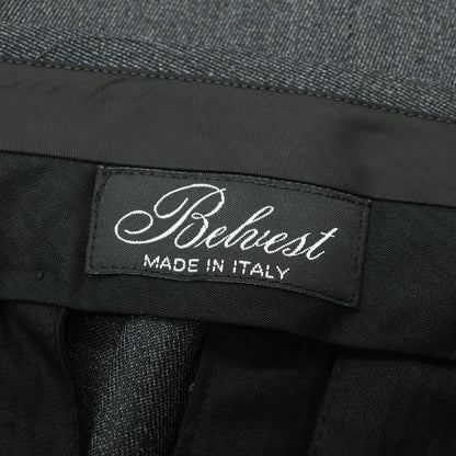 【新品アウトレット】ベルベスト Belvest ウール ドレススラックスパンツ チャコール【 46 】【 状態ランクN- 】【 メンズ 】