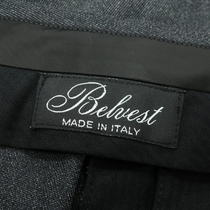 【新品】ベルベスト Belvest ウール ドレススラックスパンツ チャコール【 48 】【 状態ランクN 】【 メンズ 】