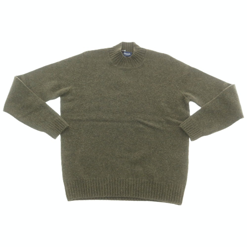 【新品】ドルモア DRUMOHR ウール モックネック プルオーバーニット オリーブグリーン【 46 】【 状態ランクN 】【 メンズ 】