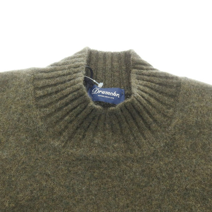 【新品】ドルモア DRUMOHR ウール モックネック プルオーバーニット オリーブグリーン【 46 】【 状態ランクN 】【 メンズ 】