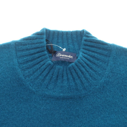 【新品】ドルモア DRUMOHR ウール モックネック プルオーバーニット ターコイズブルー【 50 】【 状態ランクN 】【 メンズ 】