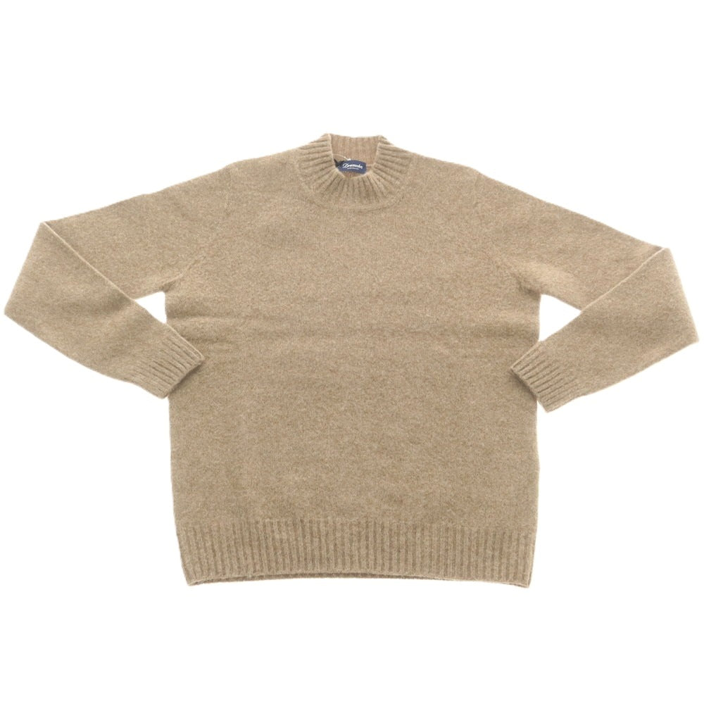 【新品】ドルモア DRUMOHR ウール モックネック プルオーバーニット ダークベージュ【 48 】【 状態ランクN 】【 メンズ 】