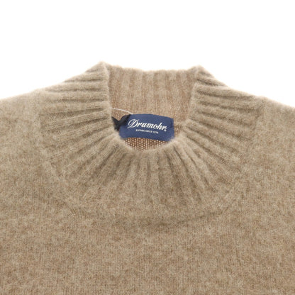 【新品】ドルモア DRUMOHR ウール モックネック プルオーバーニット ダークベージュ【 48 】【 状態ランクN 】【 メンズ 】