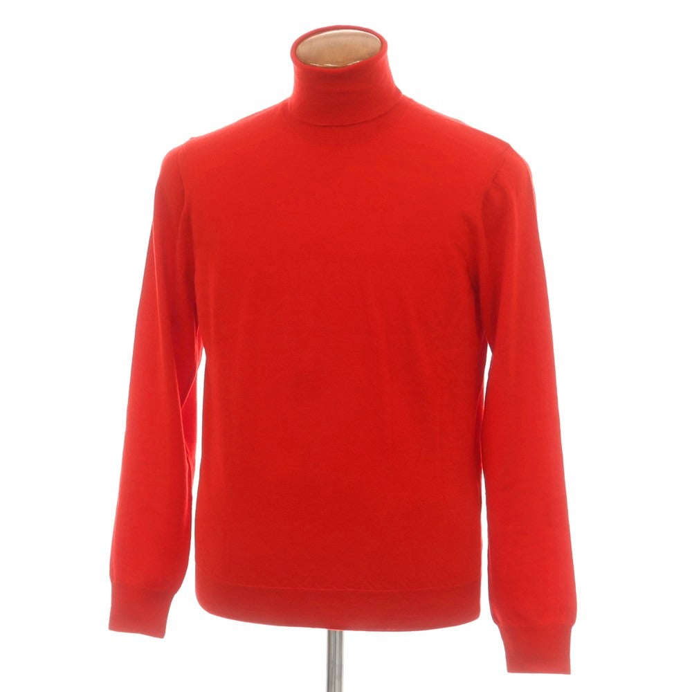 【新品】ドルモア DRUMOHR LUXURY ハイゲージ カシミヤ タートルネック プルオーバーニット レッド【 48 】【 状態ランクN 】【 メンズ 】