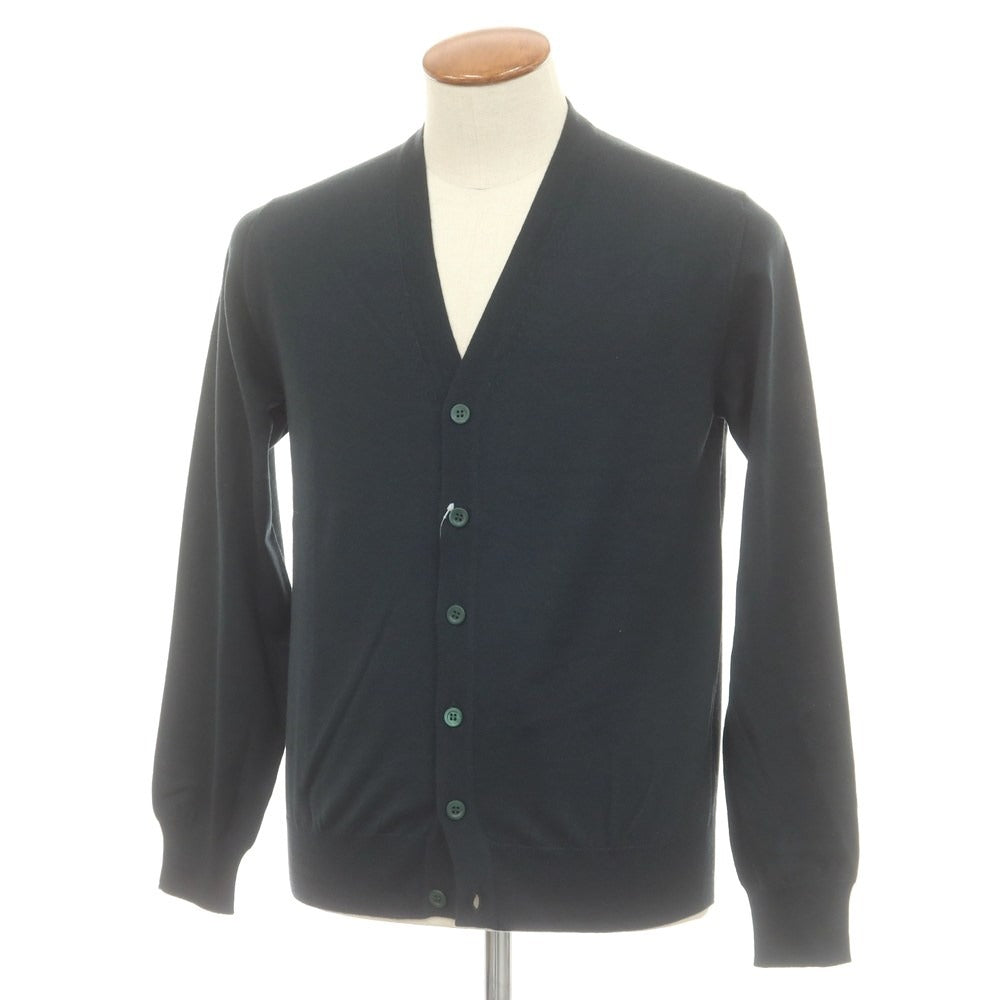 【新品】クルチアーニ CRUCIANI ハイゲージ ウール カーディガン ダークグリーン【 46 】【 状態ランクN 】【 メンズ 】