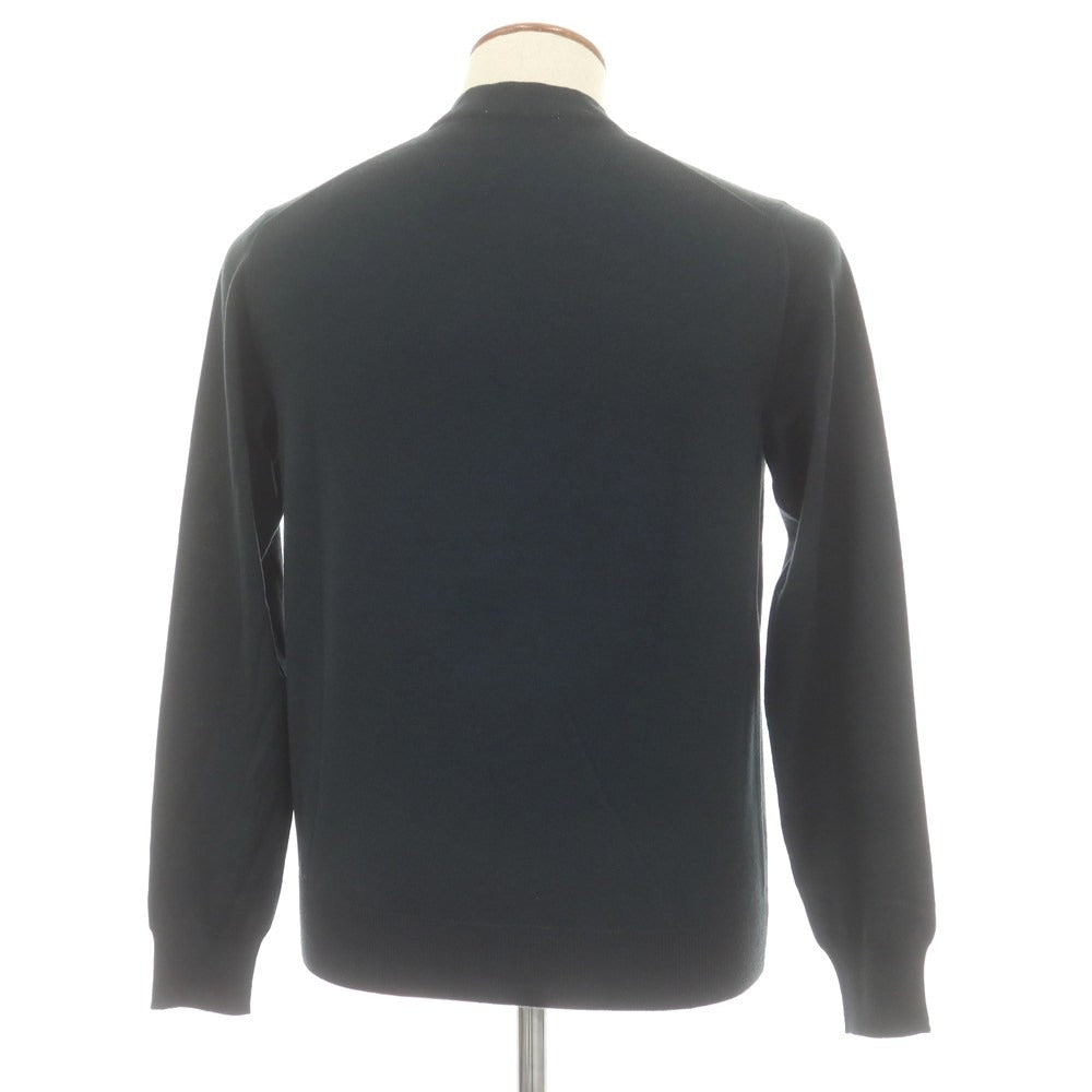 【新品】クルチアーニ CRUCIANI ハイゲージ ウール カーディガン ダークグリーン【 46 】【 状態ランクN 】【 メンズ 】