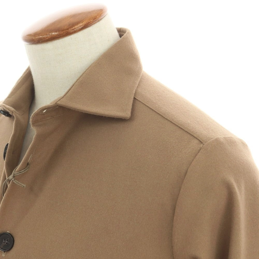 【新品】ギローバー GUY ROVER ポリエステルレーヨン ワイドカラー カジュアルシャツ ベージュ【 M 】【 状態ランクN 】【 メンズ 】
