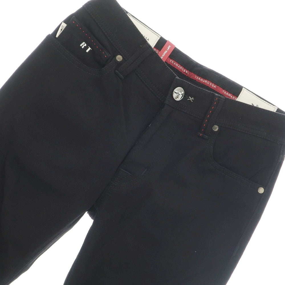 【新品】トラマロッサ Tramarossa LEONARDO ストレッチ コットンポリエステル デニムパンツ ブラック【 30 】【 状態ランクN 】【 メンズ 】