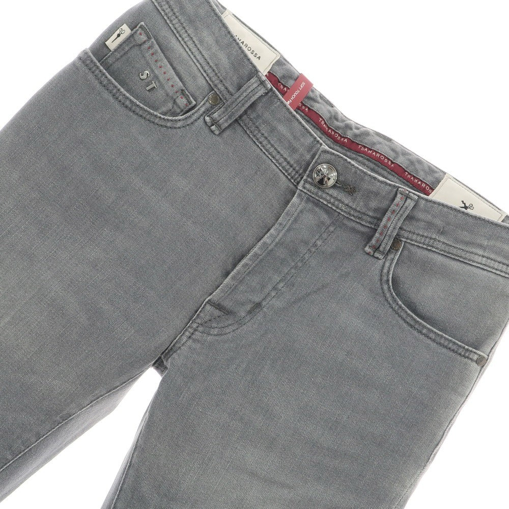 【中古】トラマロッサ Tramarossa LEONARDO ストレッチ コットン ジーンズ デニムパンツ グレー【 32 】【 状態ランクD 】【 メンズ 】