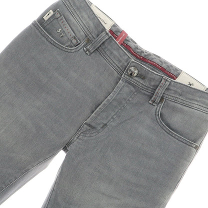 【中古】トラマロッサ Tramarossa LEONARDO ストレッチ コットン ジーンズ デニムパンツ グレー【 32 】【 状態ランクD 】【 メンズ 】