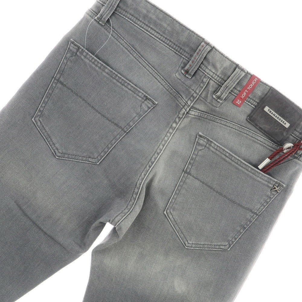 【中古】トラマロッサ Tramarossa LEONARDO ストレッチ コットン ジーンズ デニムパンツ グレー【 32 】【 状態ランクD 】【 メンズ 】