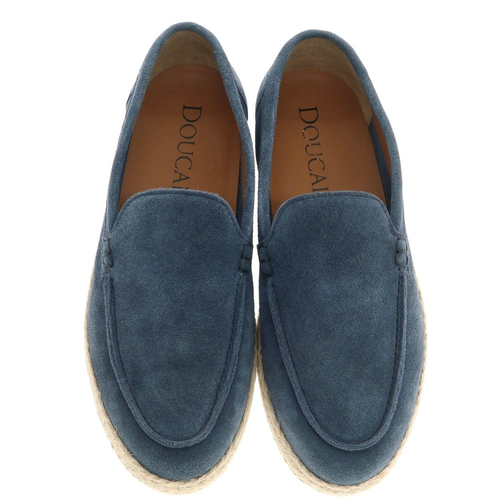【新品】デュカルス DOUCALS スエード エスパドリーユ シューズ ブルー【 39 】【 状態ランクN 】【 メンズ 】