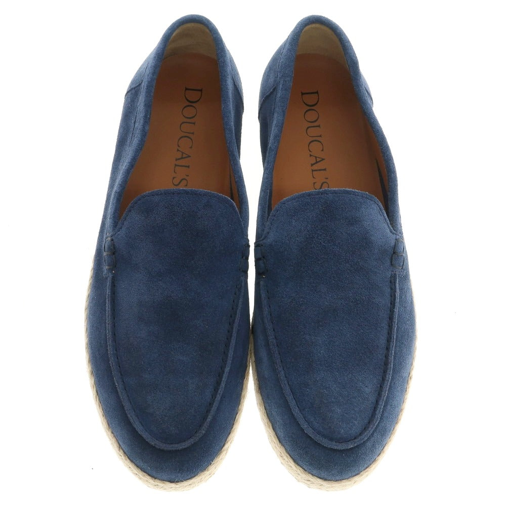 【新品】デュカルス DOUCALS スエード エスパドリーユ シューズ ネイビーブルー【 42 】【 状態ランクN 】【 メンズ 】
