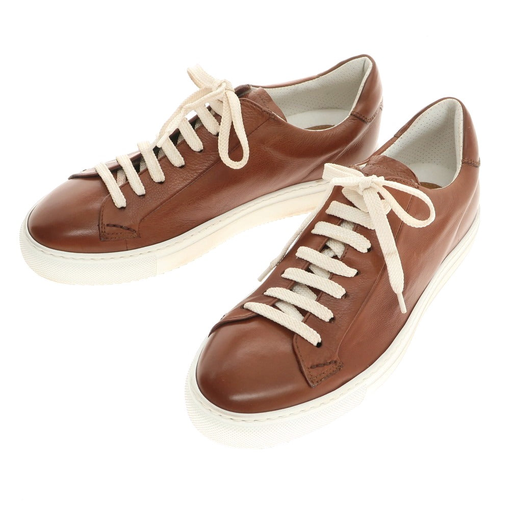 【新品アウトレット】デュカルス DOUCALS レザー スニーカー ブラウン【 39 】【 状態ランクN- 】【 メンズ 】
