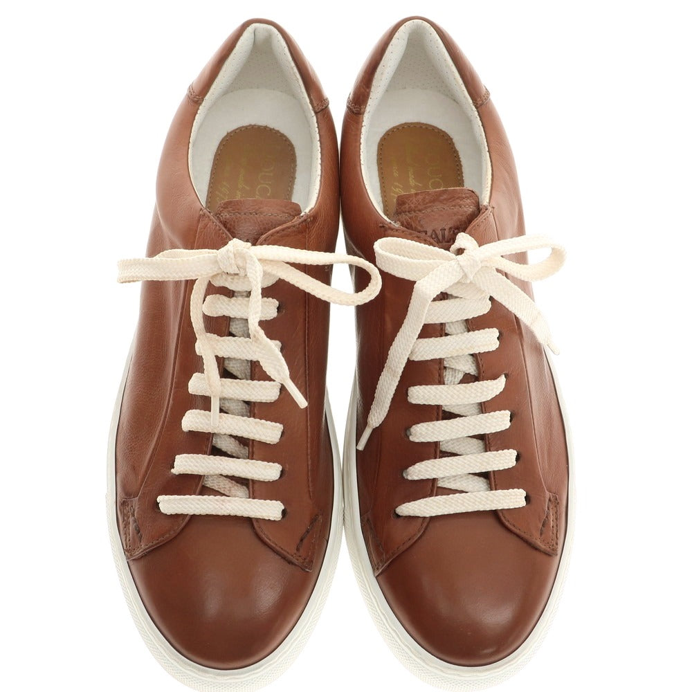 【新品アウトレット】デュカルス DOUCALS レザー スニーカー ブラウン【 39 】【 状態ランクN- 】【 メンズ 】