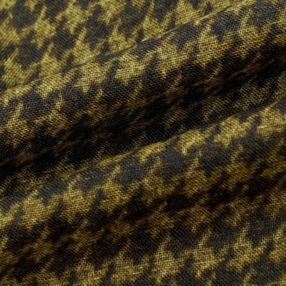 【新品】アーディーアンドシー AD&amp;C 1956 ウール ハウンドトゥース プリント ストール ダークオリーブ【 F 】【 状態ランクN 】【 メンズ 】