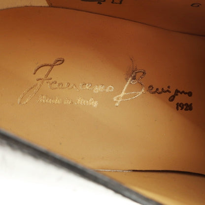 【中古】【未使用】フランチェスコ ベニーニョ FRANCESCO BENIGNO ホールカット ドレスシューズ ブラック【 6 】【 状態ランクS 】【 メンズ 】