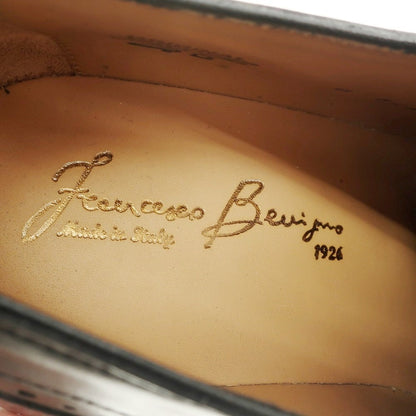 【中古】【未使用】フランチェスコ ベニーニョ FRANCESCO BENIGNO プレーントゥ ドレスシューズ ブラックブラウン【 6 】【 状態ランクS 】【 メンズ 】