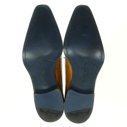 【中古】【未使用】フランチェスコ ベニーニョ FRANCESCO BENIGNO プレーントゥ ドレスシューズ イエローブラウン【 7 1/2 】【 状態ランクS 】【 メンズ 】