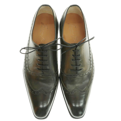 【中古】【未使用】フランチェスコ ベニーニョ FRANCESCO BENIGNO ウイングチップ ドレスシューズ ダークオリーブ【 7 】【 状態ランクS 】【 メンズ 】