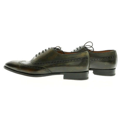 【中古】【未使用】フランチェスコ ベニーニョ FRANCESCO BENIGNO ウイングチップ ドレスシューズ ダークオリーブ【 7 】【 状態ランクS 】【 メンズ 】