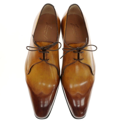 【中古】【未使用】フランチェスコ ベニーニョ FRANCESCO BENIGNO プレーントゥ ドレスシューズ イエローブラウン【 7 】【 状態ランクS 】【 メンズ 】