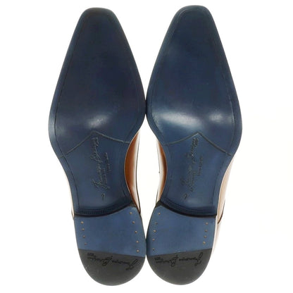 【中古】【未使用】フランチェスコ ベニーニョ FRANCESCO BENIGNO プレーントゥ ドレスシューズ イエローブラウン【 7 】【 状態ランクS 】【 メンズ 】