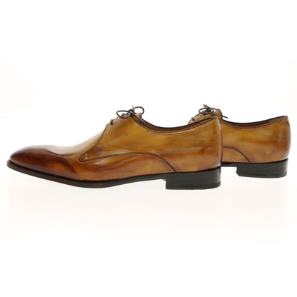 【中古】【未使用】フランチェスコ ベニーニョ FRANCESCO BENIGNO プレーントゥ ドレスシューズ イエローブラウン【 7 】【 状態ランクS 】【 メンズ 】