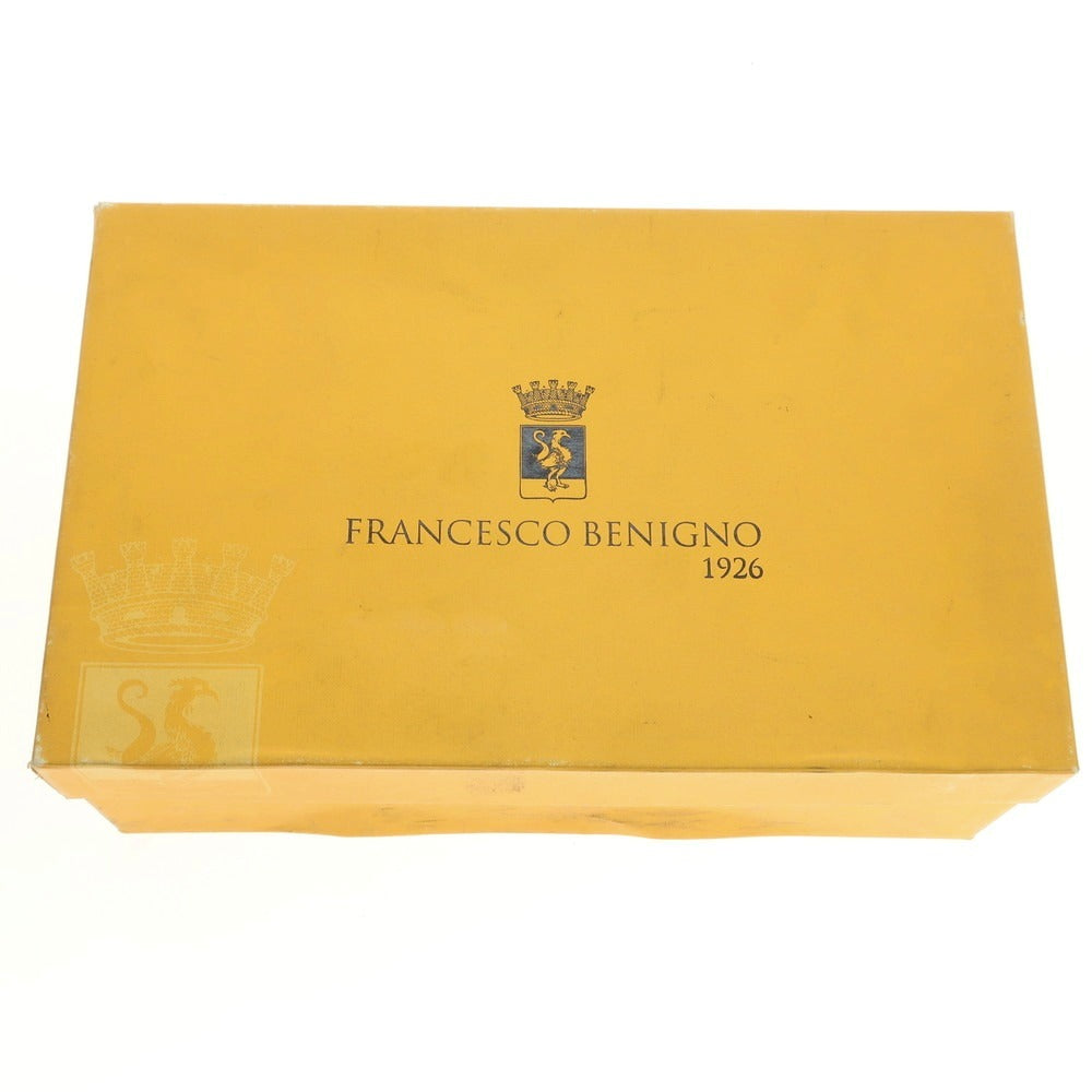 【中古】【未使用】フランチェスコ ベニーニョ FRANCESCO BENIGNO プレーントゥ ドレスシューズ イエローブラウン【 7 】【 状態ランクS 】【 メンズ 】
