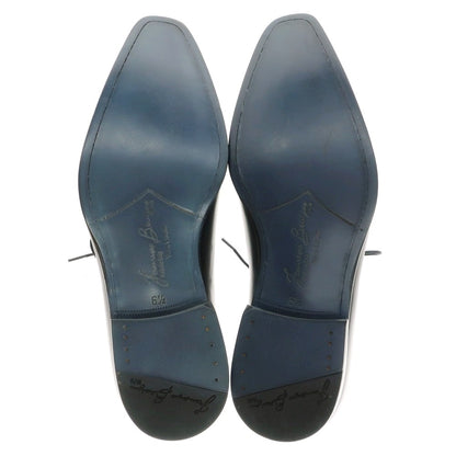 【中古】【未使用】フランチェスコ ベニーニョ FRANCESCO BENIGNO ホールカット ドレスシューズ ブラック【 6 1/2 】【 状態ランクS 】【 メンズ 】