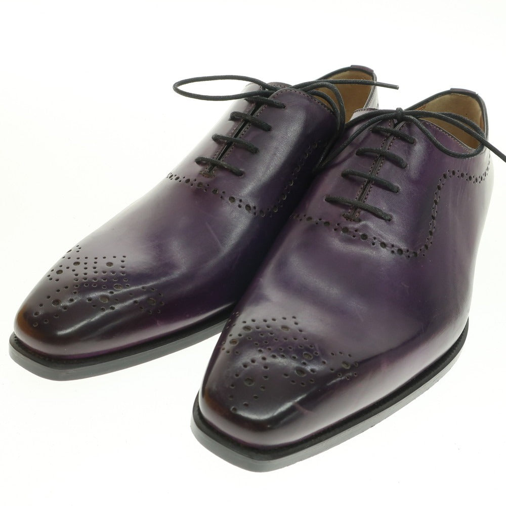 【中古】【未使用】フランチェスコ ベニーニョ FRANCESCO BENIGNO ホールカット ドレスシューズ パープル【 6 】【 状態ランクA 】【 メンズ 】